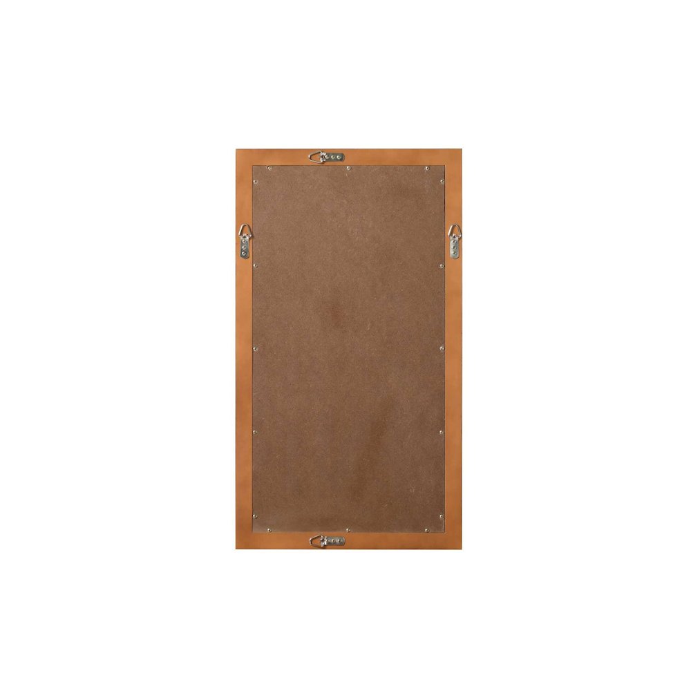 Noah Wooden Rectangle Mirror 18 x 32 in Brandy Walnut. Picture 6