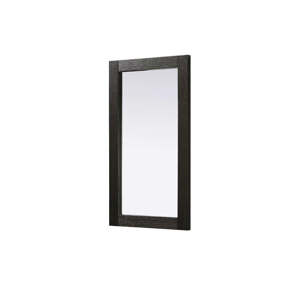 Noah Wooden Rectangle Mirror 18 x 32 in Chocolate Oak. Picture 1