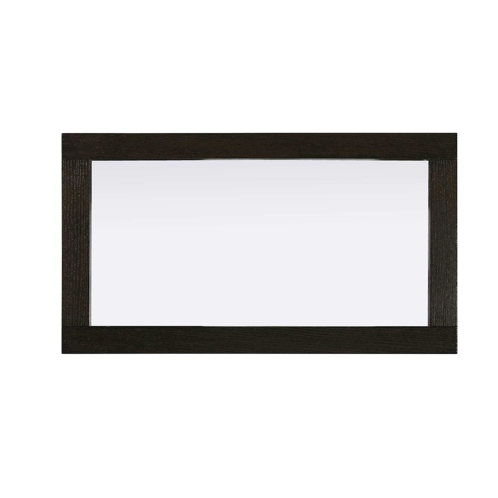 Noah Wooden Rectangle Mirror 18 x 32 in Chocolate Oak. Picture 2