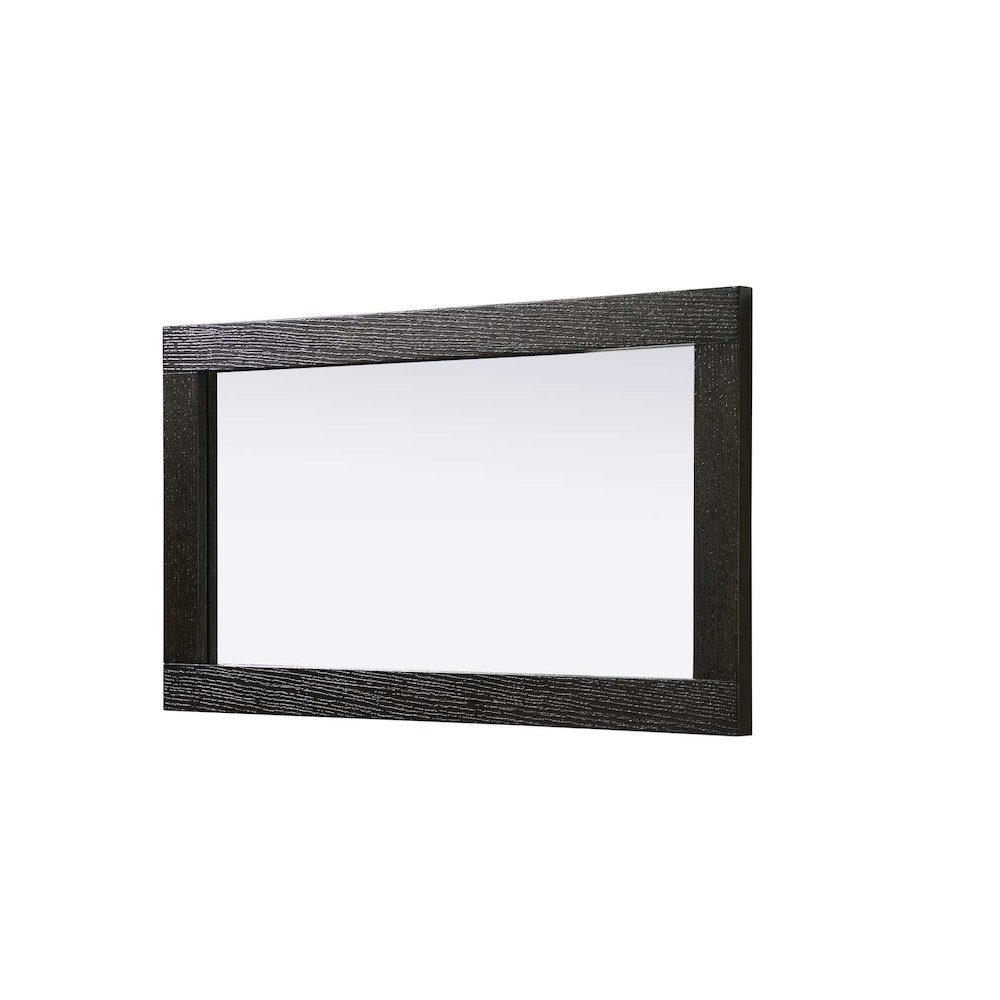 Noah Wooden Rectangle Mirror 18 x 32 in Chocolate Oak. Picture 3