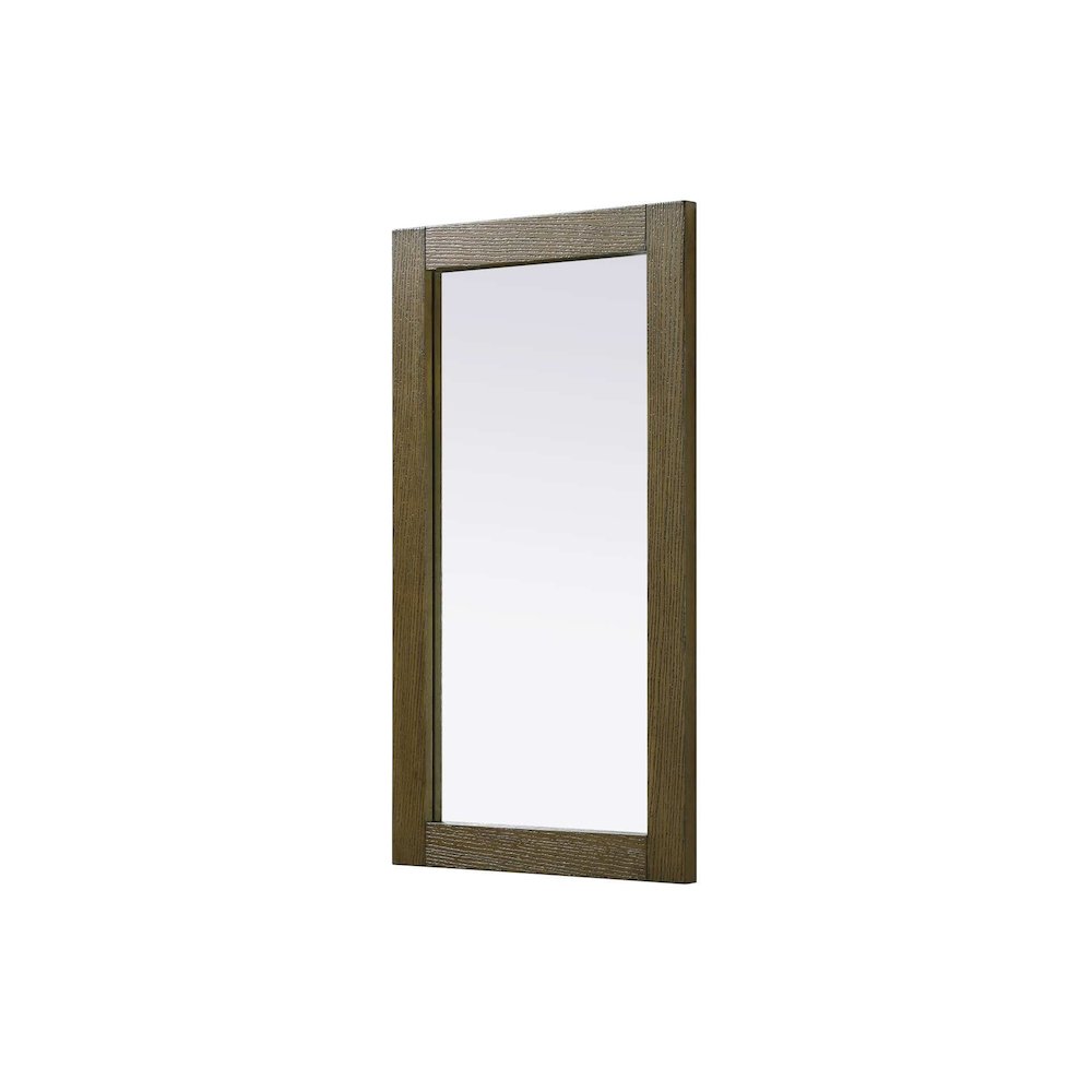 Noah Wooden Rectangle Mirror 18 x 32 in Hazel Oak. Picture 1