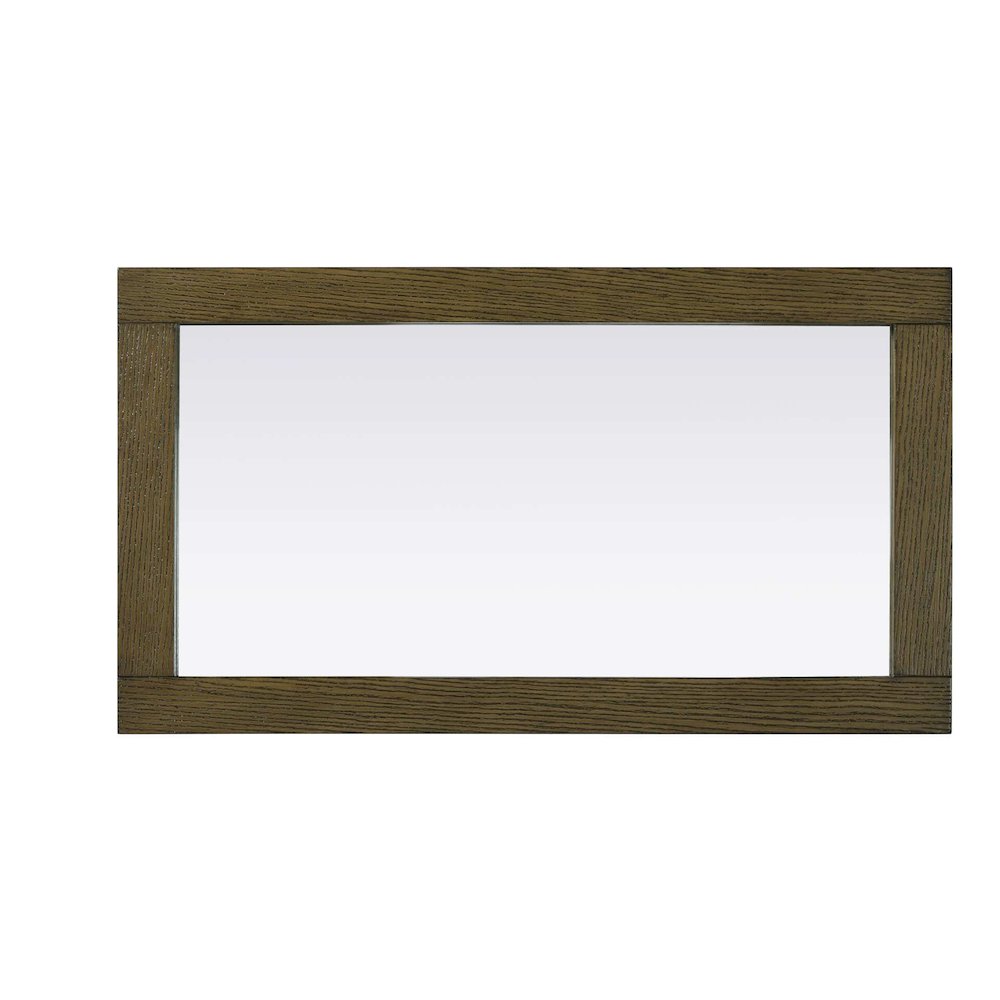 Noah Wooden Rectangle Mirror 18 x 32 in Hazel Oak. Picture 2