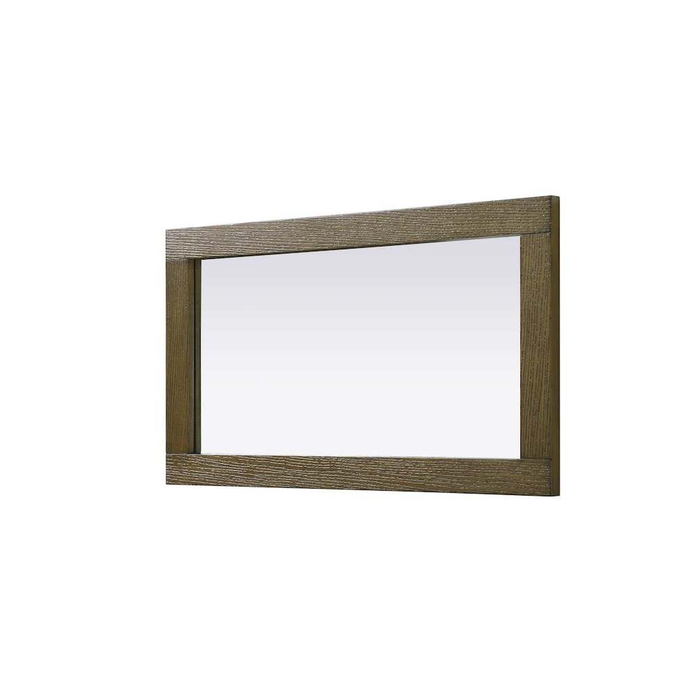 Noah Wooden Rectangle Mirror 18 x 32 in Hazel Oak. Picture 3