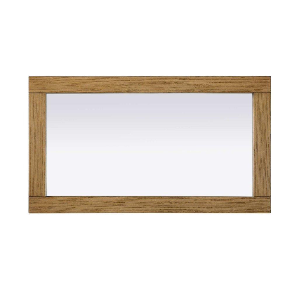 Noah Wooden Rectangle Mirror 18 x 32 in Honey Teak. Picture 2