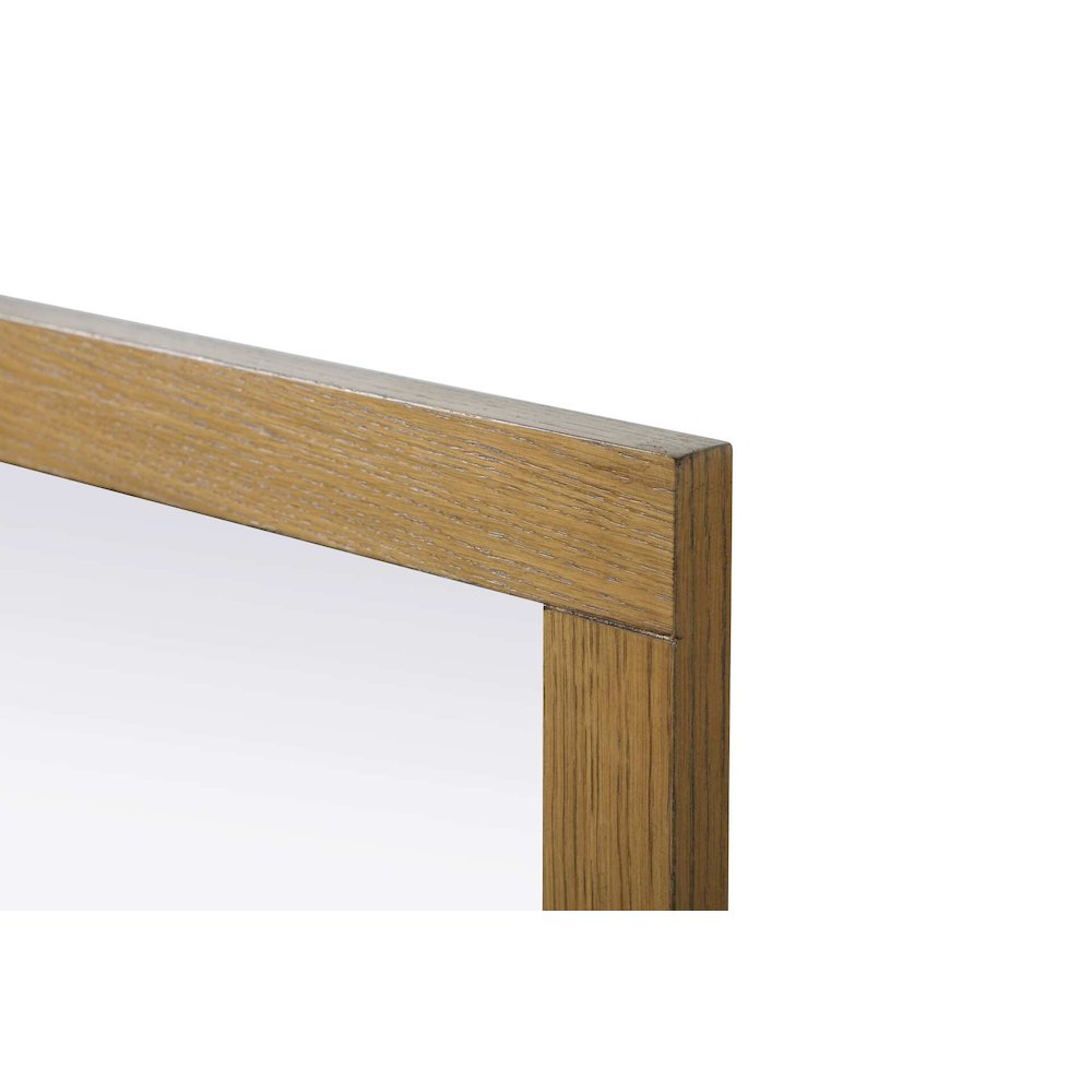 Noah Wooden Rectangle Mirror 18 x 32 in Honey Teak. Picture 5