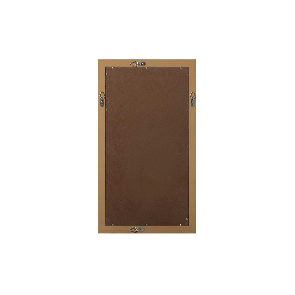 Noah Wooden Rectangle Mirror 18 x 32 in Honey Teak. Picture 6