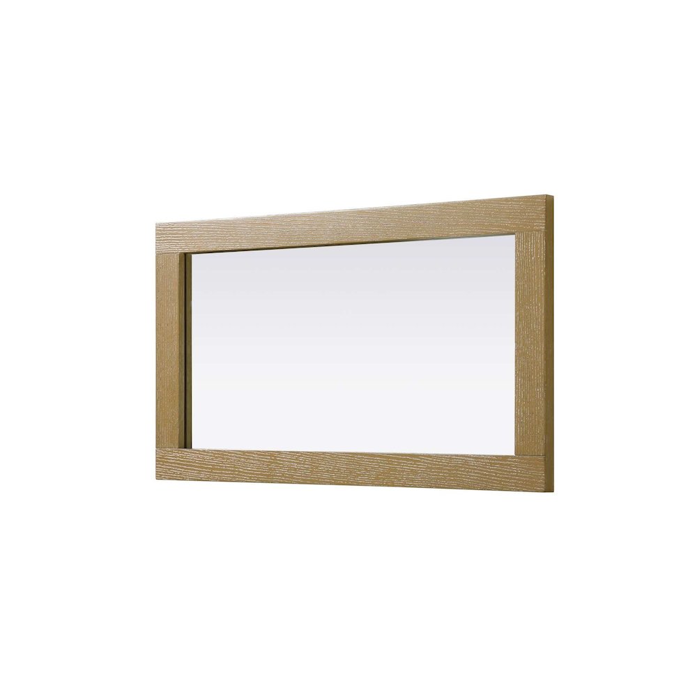 Noah Wooden Rectangle Mirror 18 x 32 in Linen Oak. Picture 3