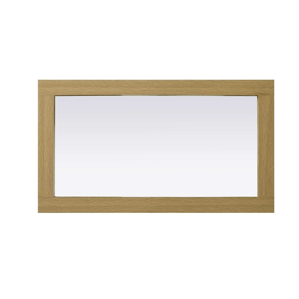 Noah Wooden Rectangle Mirror 18 x 32 in Honey Brown. Picture 2