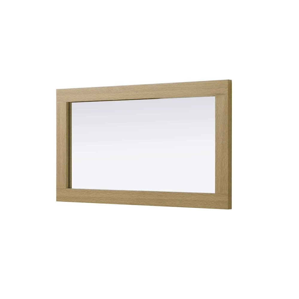 Noah Wooden Rectangle Mirror 18 x 32 in Honey Brown. Picture 3