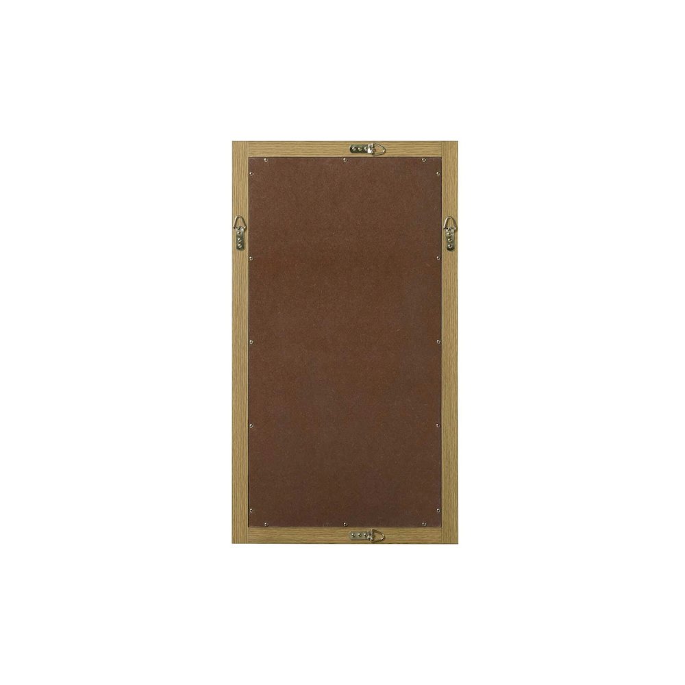 Noah Wooden Rectangle Mirror 18 x 32 in Honey Brown. Picture 6