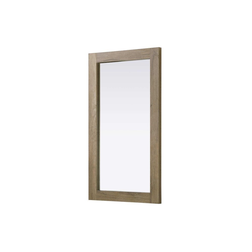 Noah Wooden Rectangle Mirror 18 x 32 in Natural Oak. Picture 1