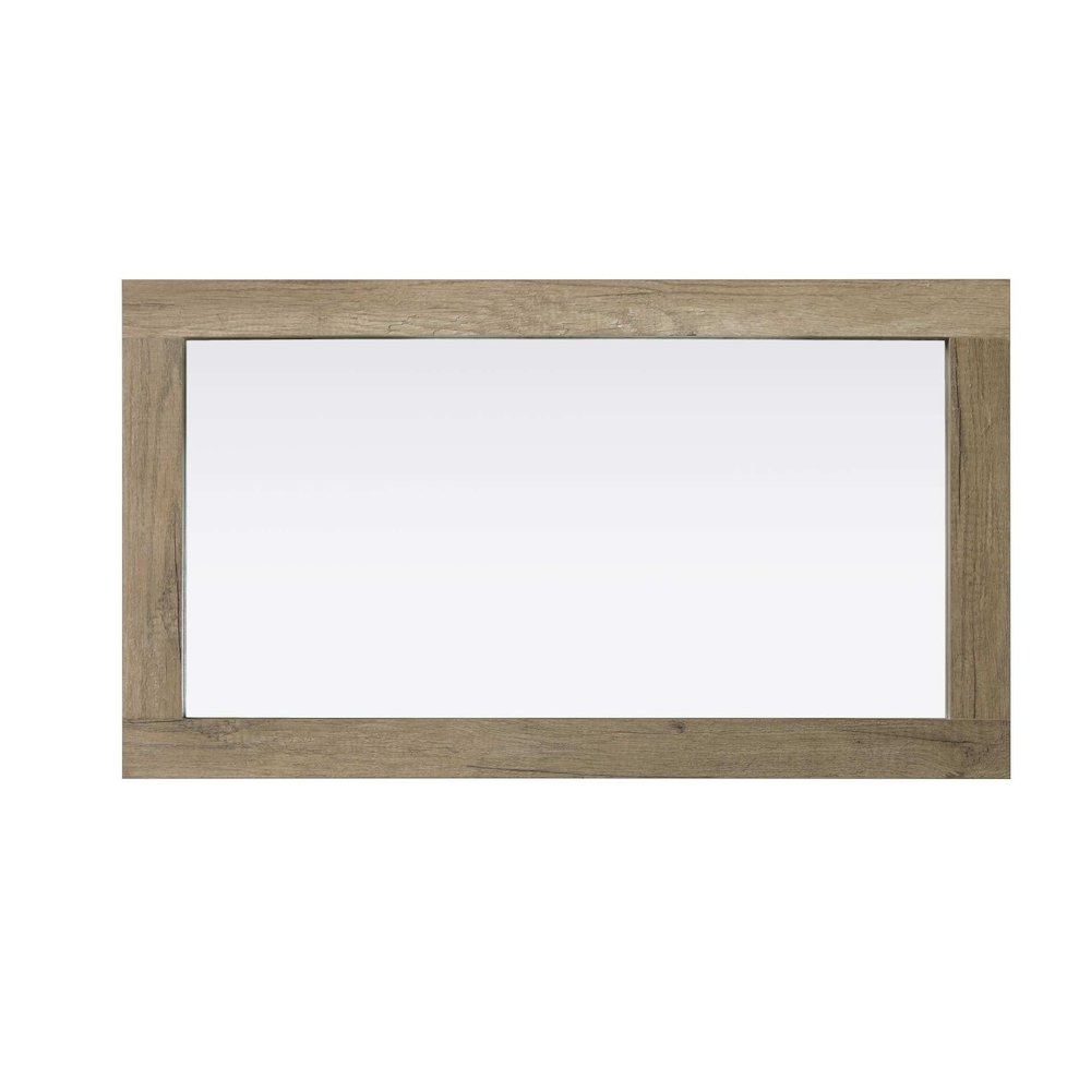 Noah Wooden Rectangle Mirror 18 x 32 in Natural Oak. Picture 2