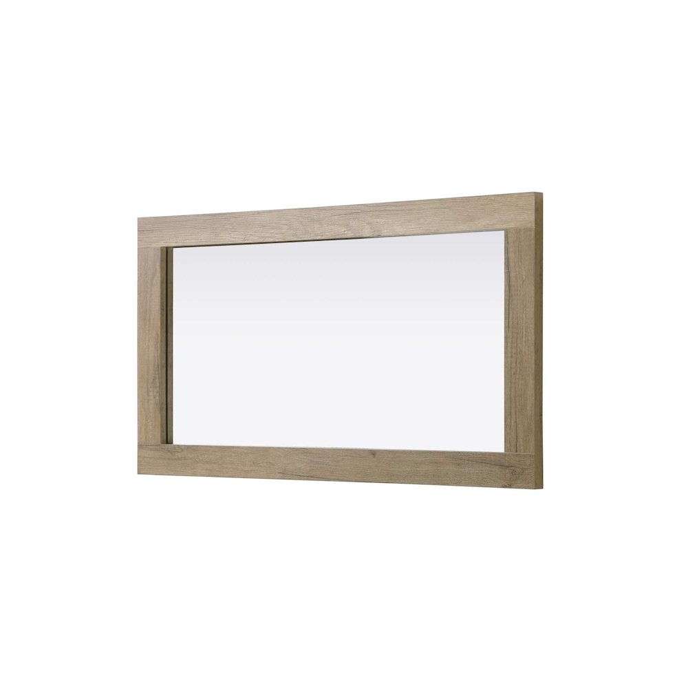 Noah Wooden Rectangle Mirror 18 x 32 in Natural Oak. Picture 3