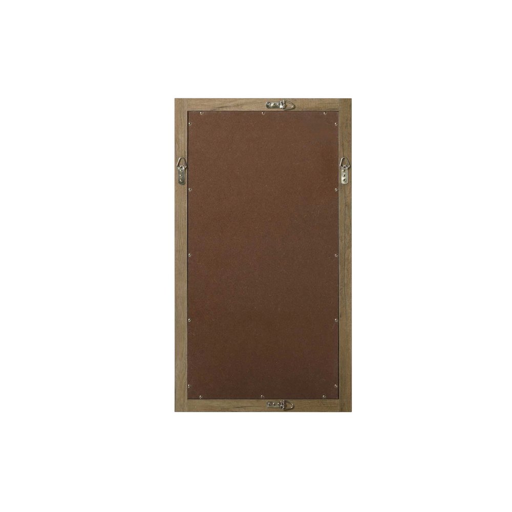 Noah Wooden Rectangle Mirror 18 x 32 in Natural Oak. Picture 6