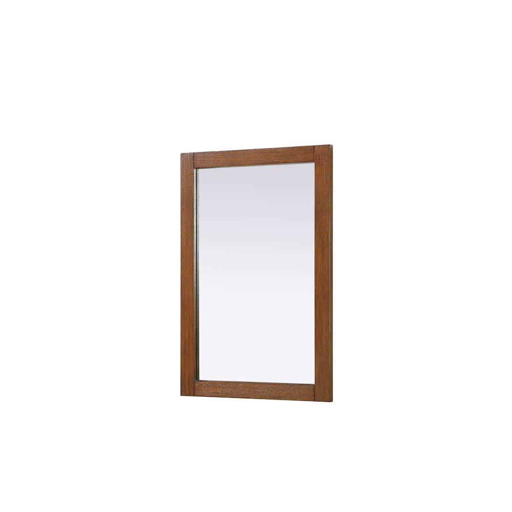 Noah Wooden Rectangle Mirror 22 x 32 in Brandy Walnut. Picture 1