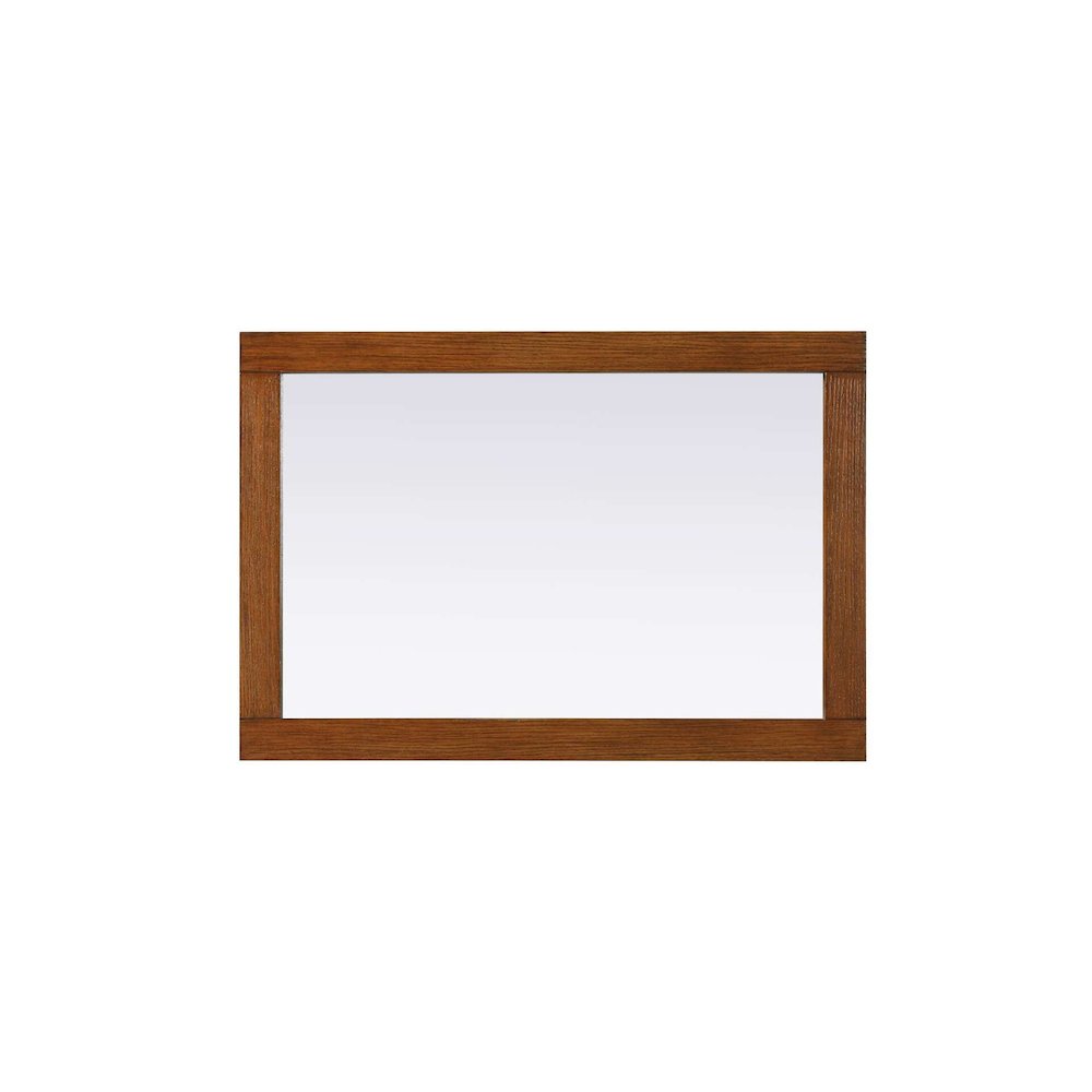 Noah Wooden Rectangle Mirror 22 x 32 in Brandy Walnut. Picture 2