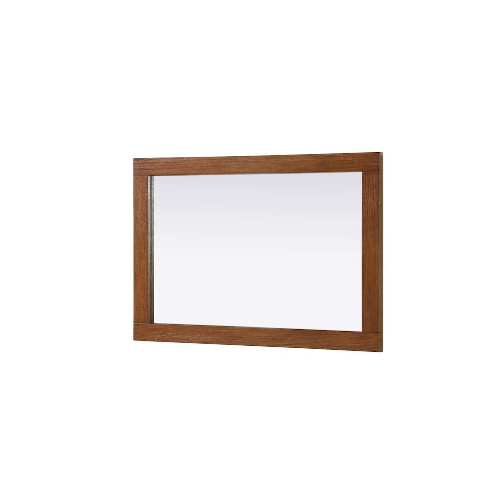 Noah Wooden Rectangle Mirror 22 x 32 in Brandy Walnut. Picture 3