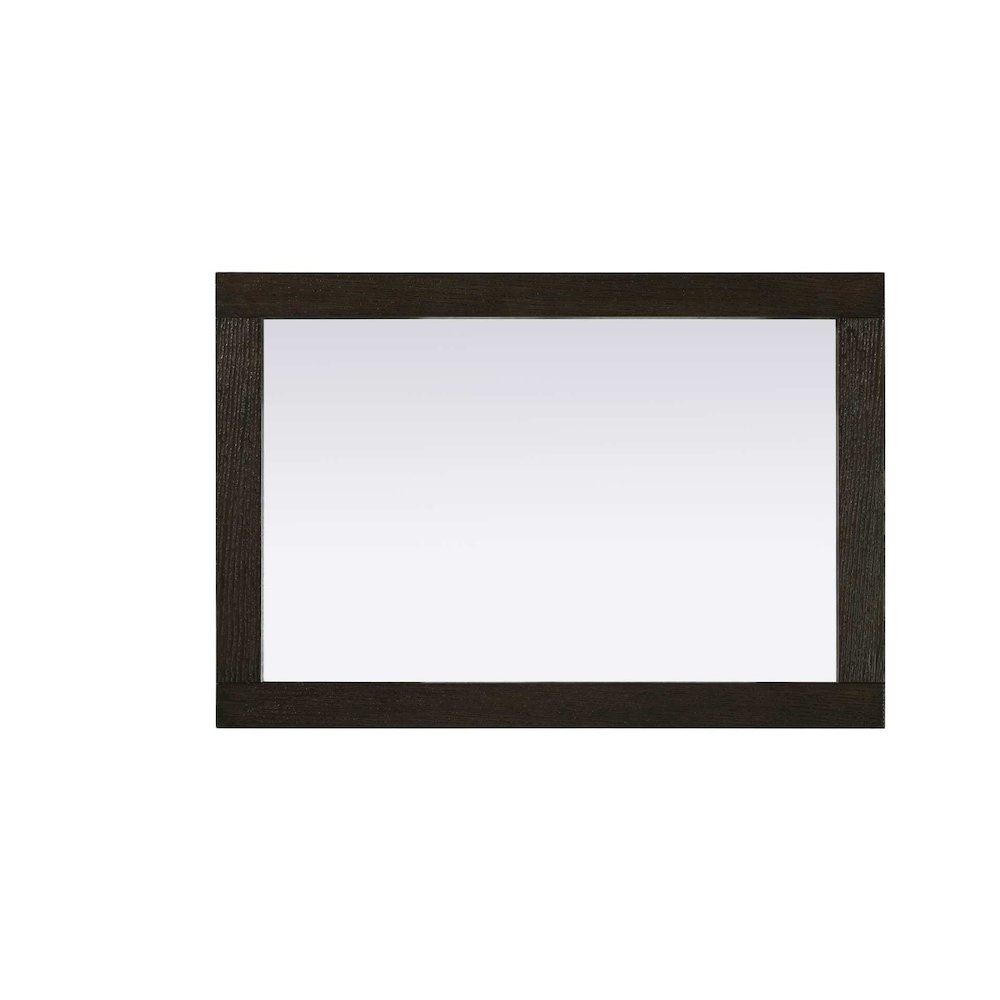 Noah Wooden Rectangle Mirror 22 x 32 in Chocolate Oak. Picture 2