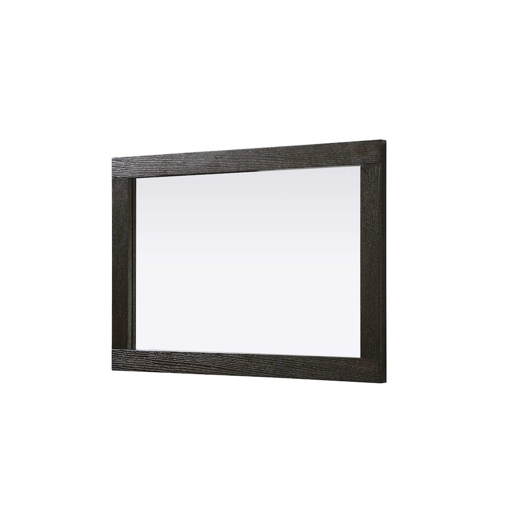 Noah Wooden Rectangle Mirror 22 x 32 in Chocolate Oak. Picture 3