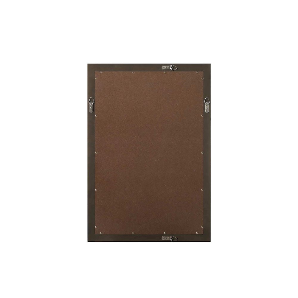 Noah Wooden Rectangle Mirror 22 x 32 in Chocolate Oak. Picture 6