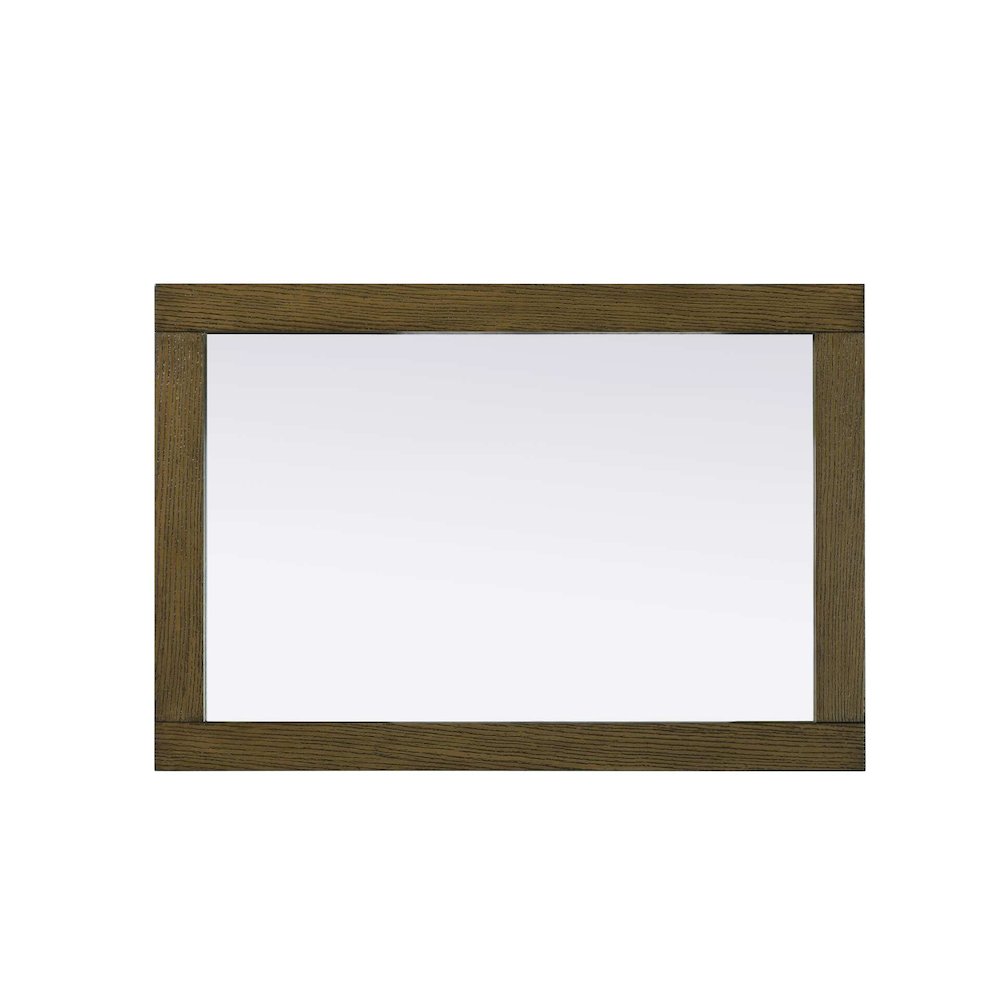 Noah Wooden Rectangle Mirror 22 x 32 in Hazel Oak. Picture 2
