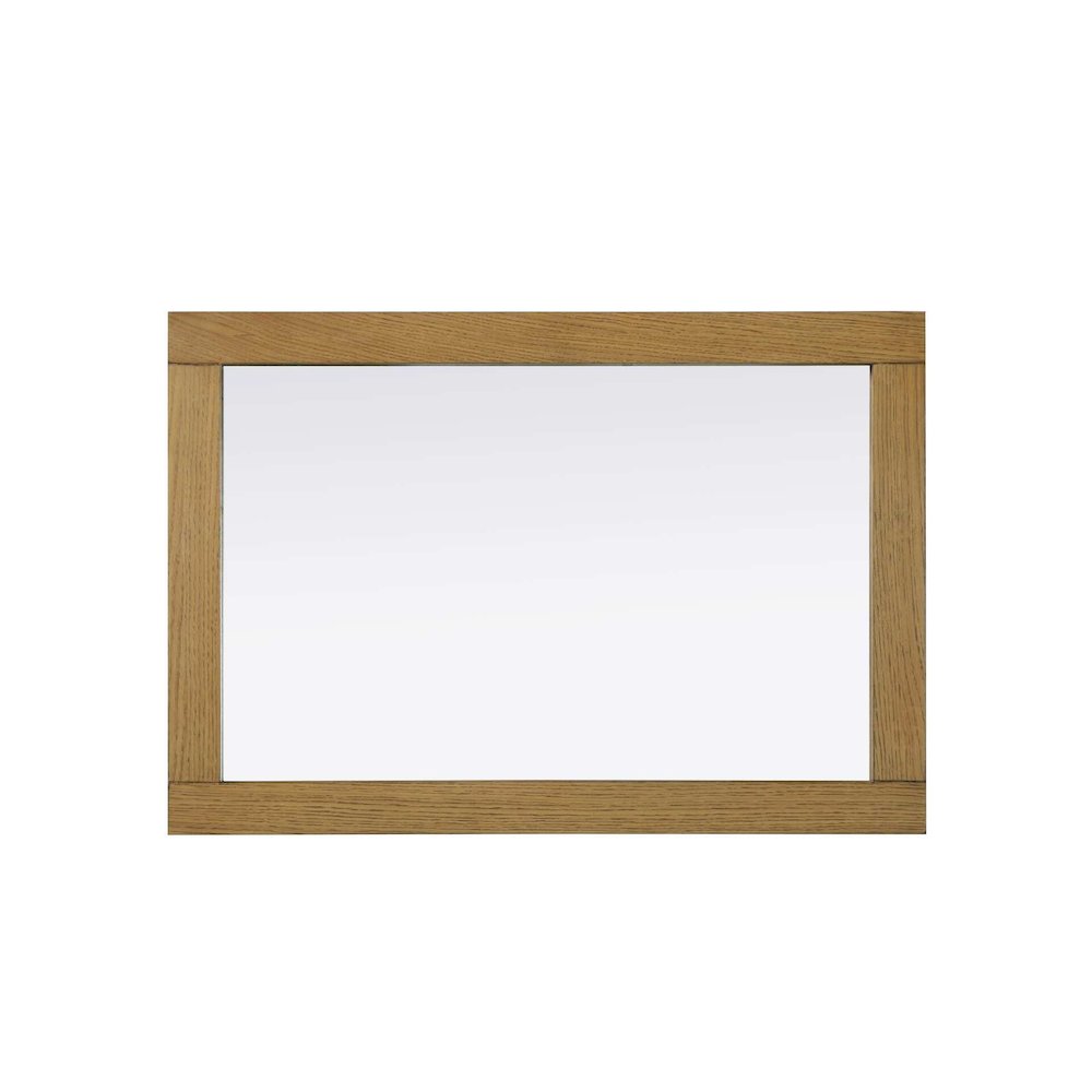 Noah Wooden Rectangle Mirror 22 x 32 in Honey Teak. Picture 2