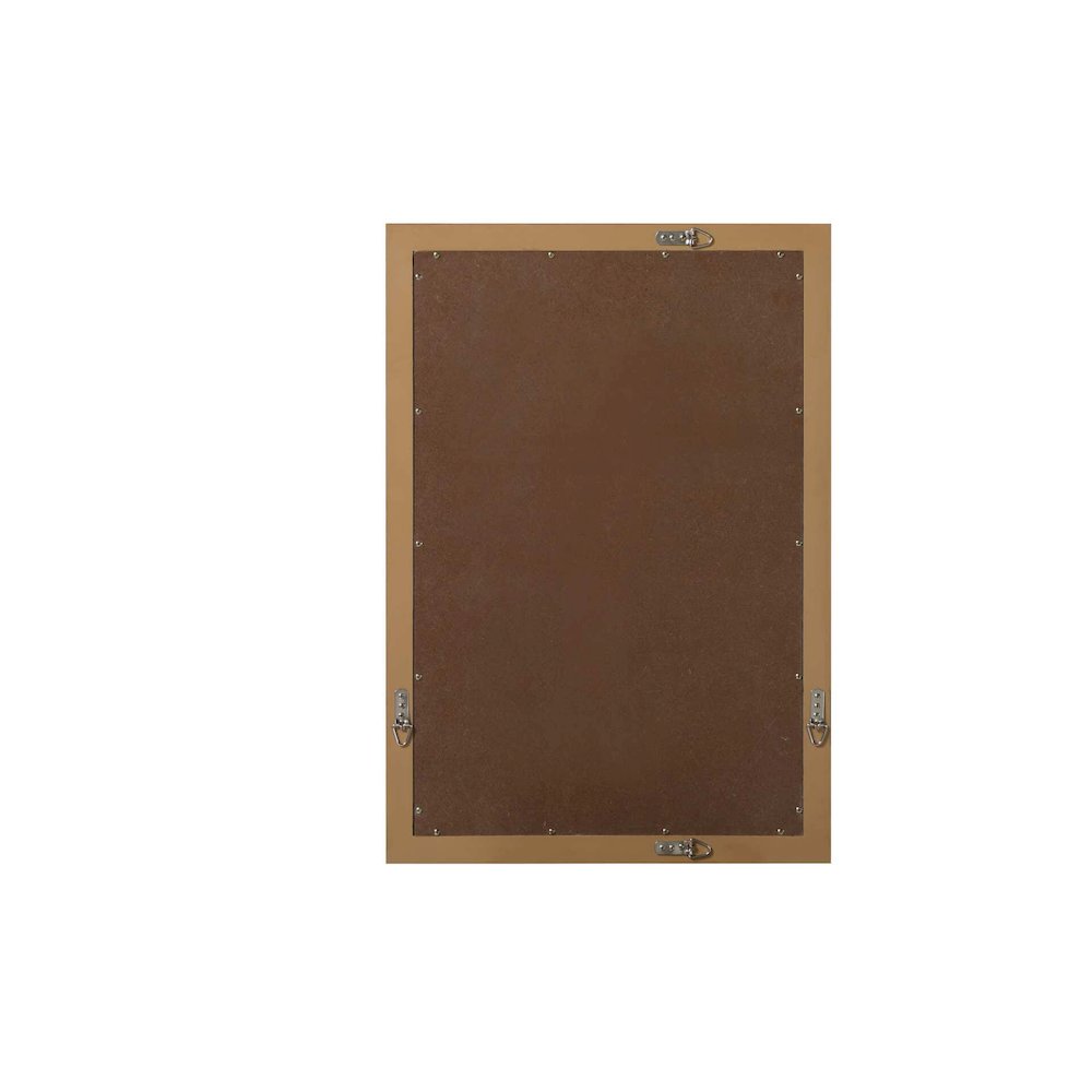 Noah Wooden Rectangle Mirror 22 x 32 in Honey Teak. Picture 6