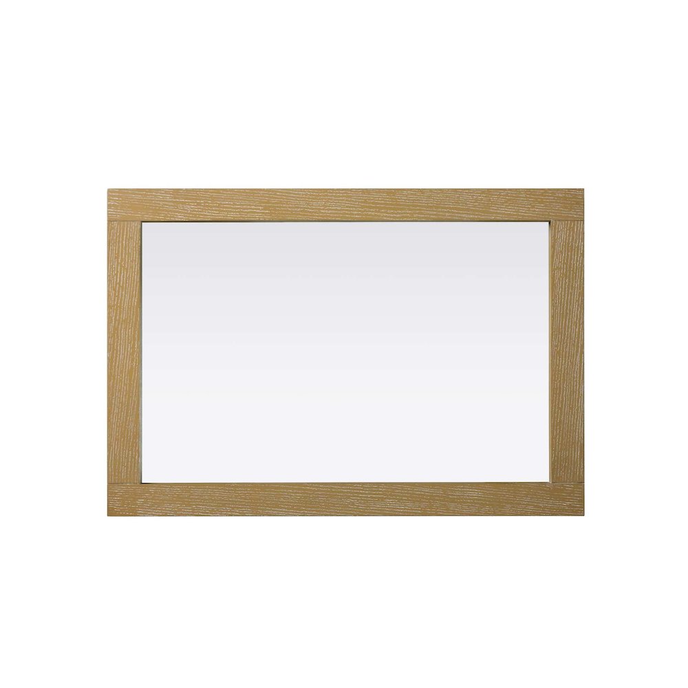 Noah Wooden Rectangle Mirror 22 x 32 in Linen Oak. Picture 2