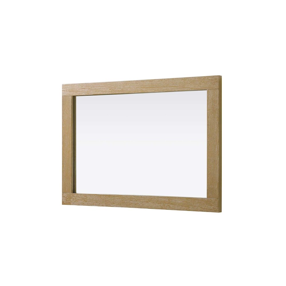 Noah Wooden Rectangle Mirror 22 x 32 in Linen Oak. Picture 3