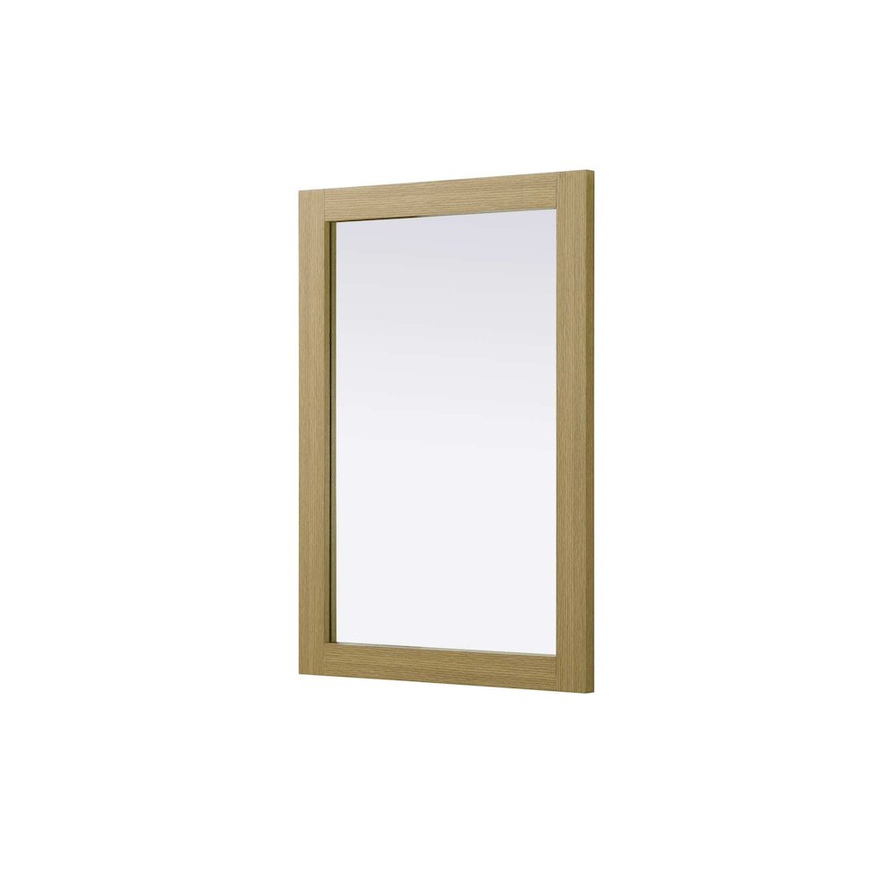 Noah Wooden Rectangle Mirror 22 x 32 in Honey Brown. Picture 1