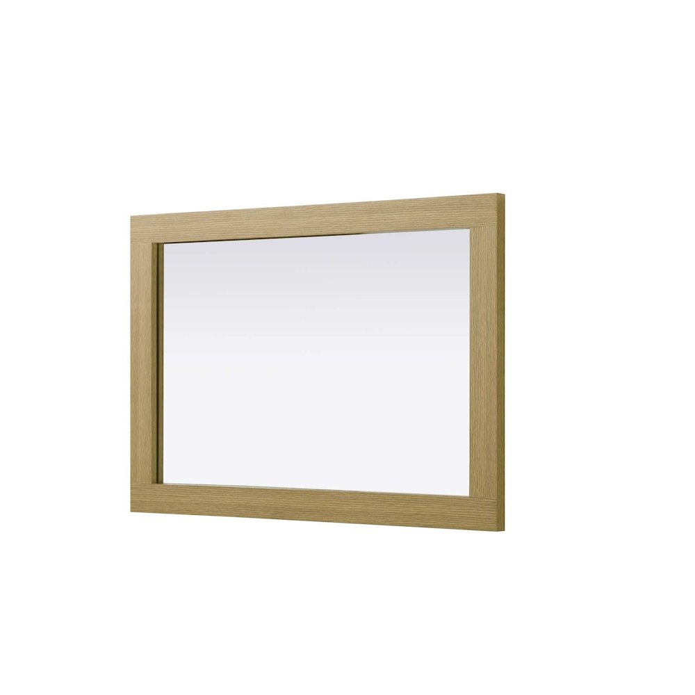 Noah Wooden Rectangle Mirror 22 x 32 in Honey Brown. Picture 3