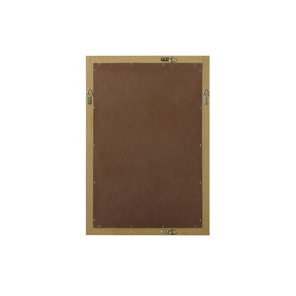 Noah Wooden Rectangle Mirror 22 x 32 in Honey Brown. Picture 6