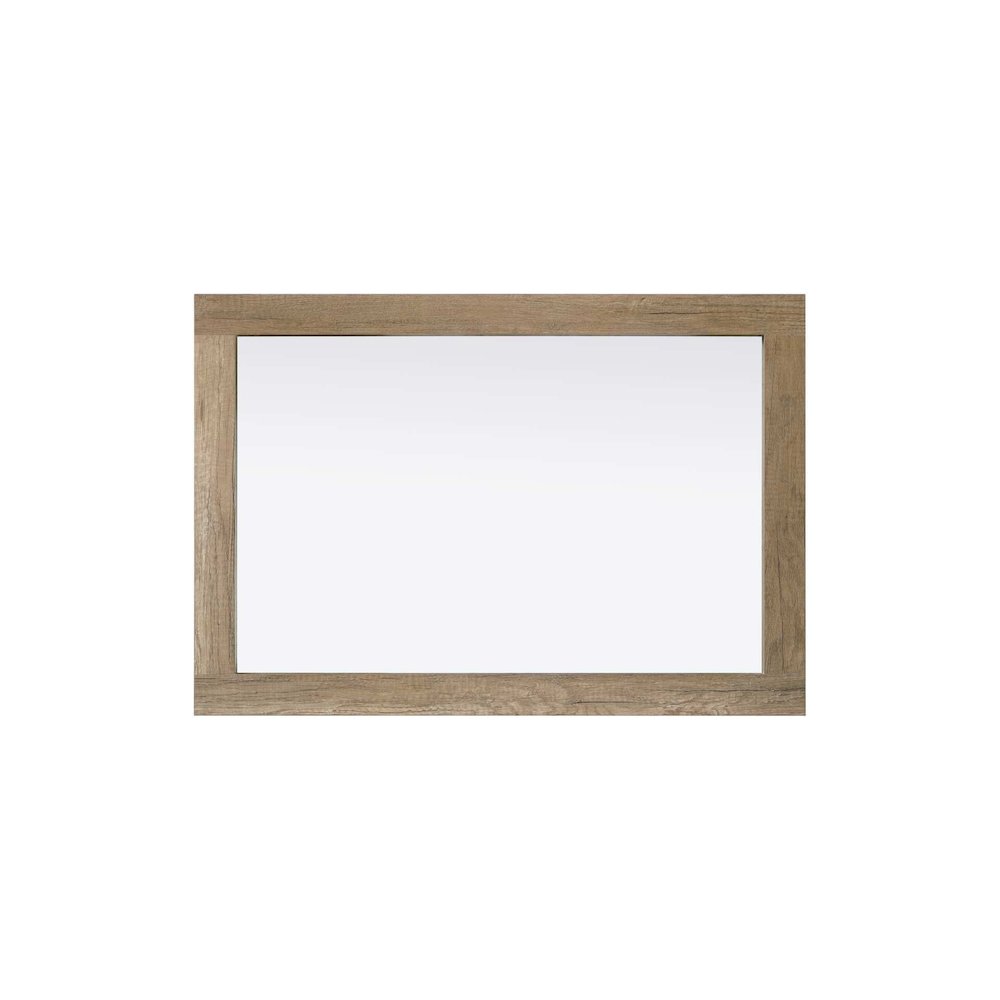 Noah Wooden Rectangle Mirror 22 x 32 in Natural Oak. Picture 2
