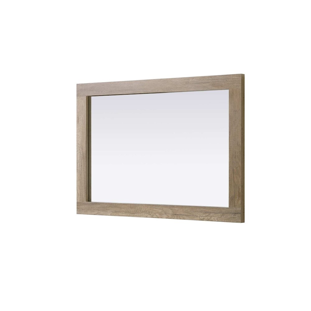 Noah Wooden Rectangle Mirror 22 x 32 in Natural Oak. Picture 3