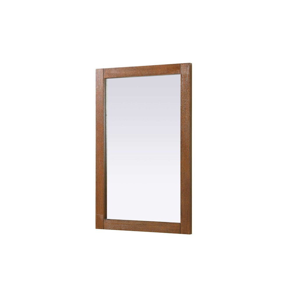 Noah Wooden Rectangle Mirror 24 x 36 in Brandy Walnut. Picture 1