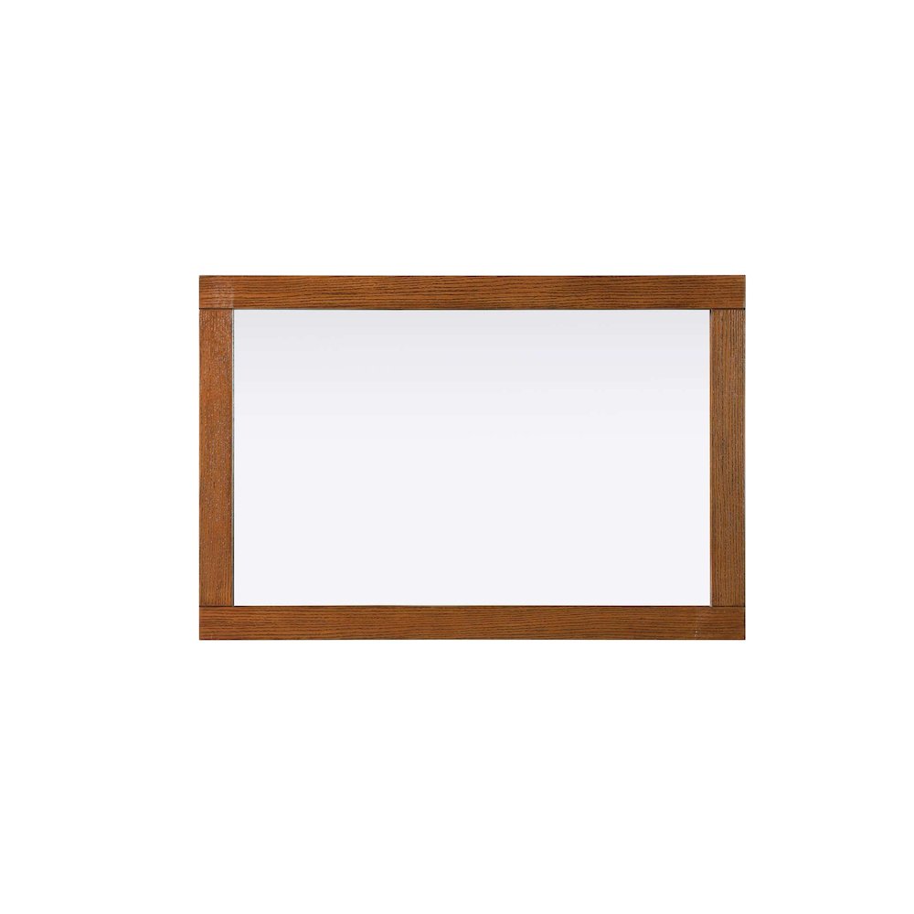 Noah Wooden Rectangle Mirror 24 x 36 in Brandy Walnut. Picture 2