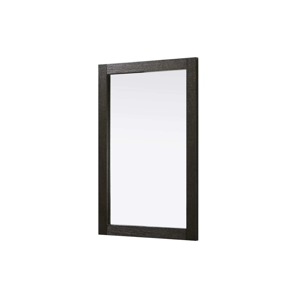 Noah Wooden Rectangle Mirror 24 x 36 in Chocolate Oak. Picture 1