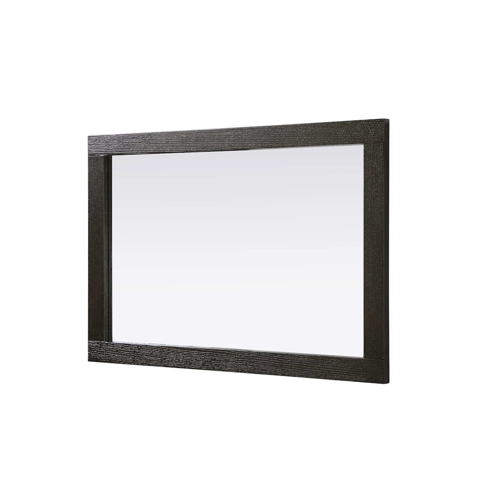 Noah Wooden Rectangle Mirror 24 x 36 in Chocolate Oak. Picture 3