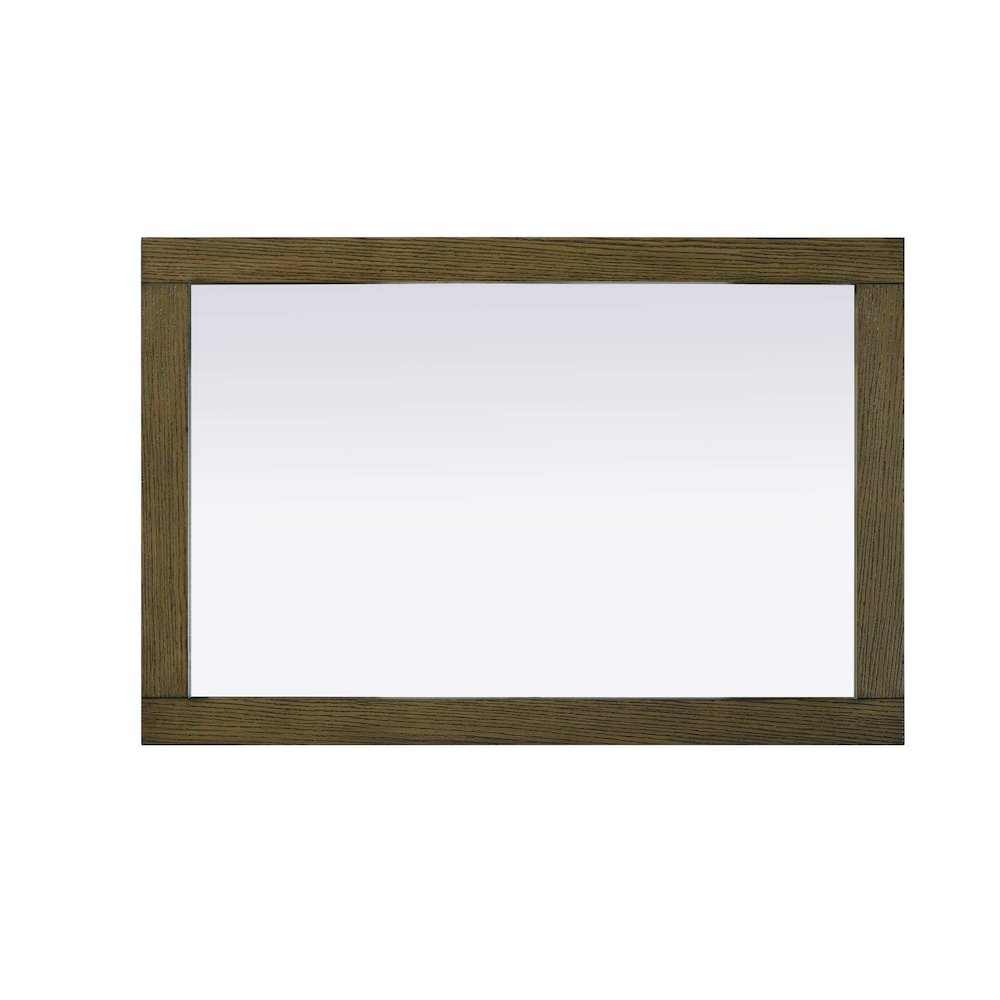 Noah Wooden Rectangle Mirror 24 x 36 in Hazel Oak. Picture 2