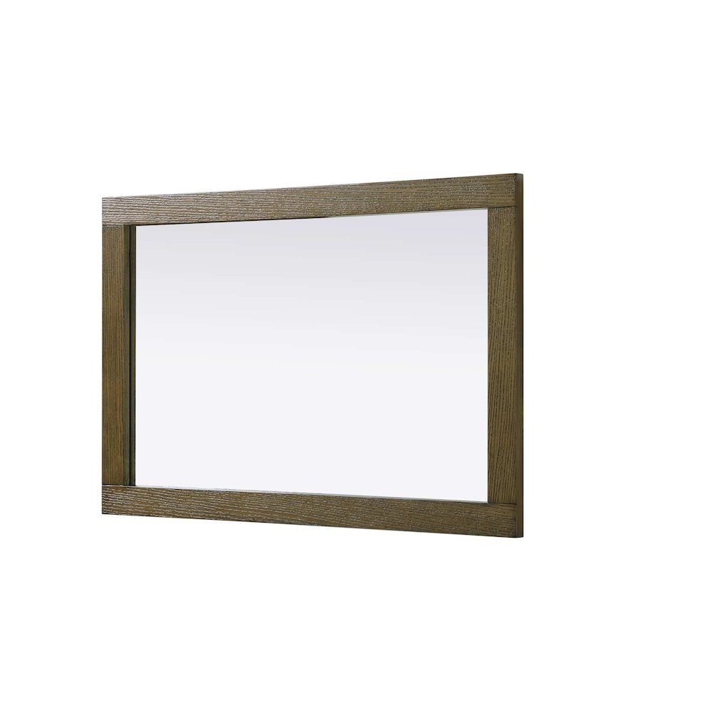 Noah Wooden Rectangle Mirror 24 x 36 in Hazel Oak. Picture 3