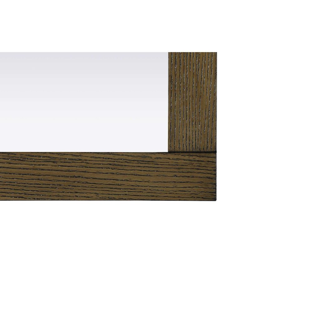Noah Wooden Rectangle Mirror 24 x 36 in Hazel Oak. Picture 4