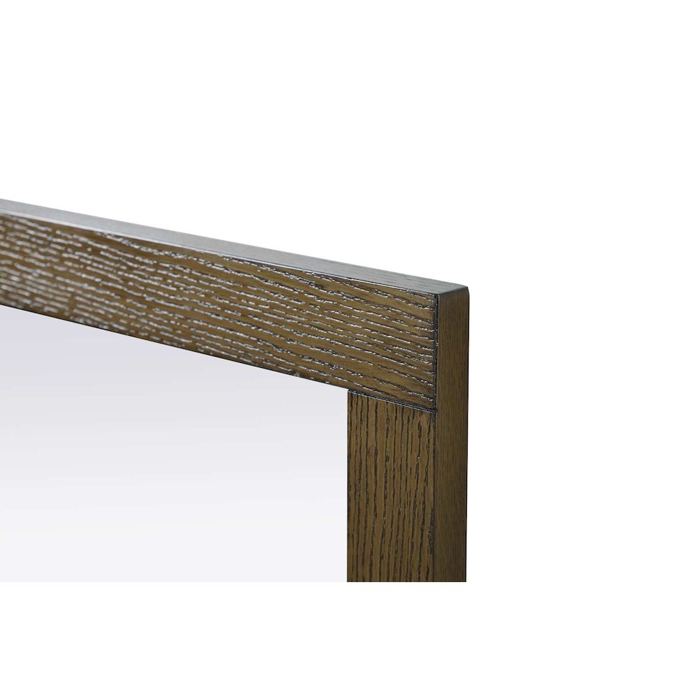 Noah Wooden Rectangle Mirror 24 x 36 in Hazel Oak. Picture 5