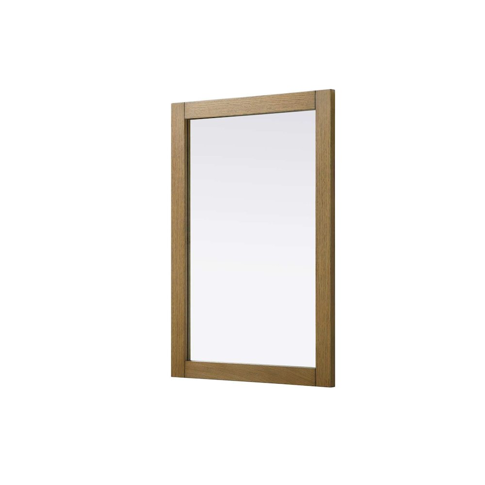 Noah Wooden Rectangle Mirror 24 x 36 in Honey Teak. Picture 1