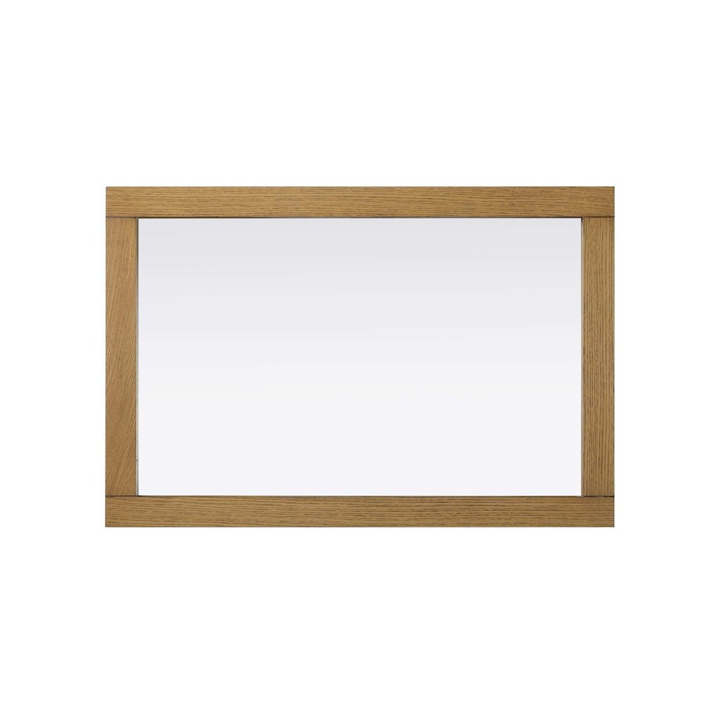Noah Wooden Rectangle Mirror 24 x 36 in Honey Teak. Picture 2