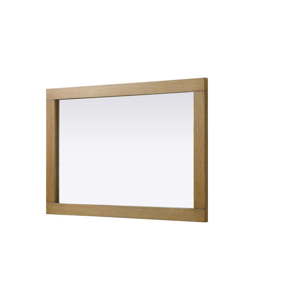 Noah Wooden Rectangle Mirror 24 x 36 in Honey Teak. Picture 3
