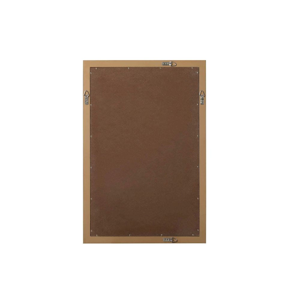 Noah Wooden Rectangle Mirror 24 x 36 in Honey Teak. Picture 6