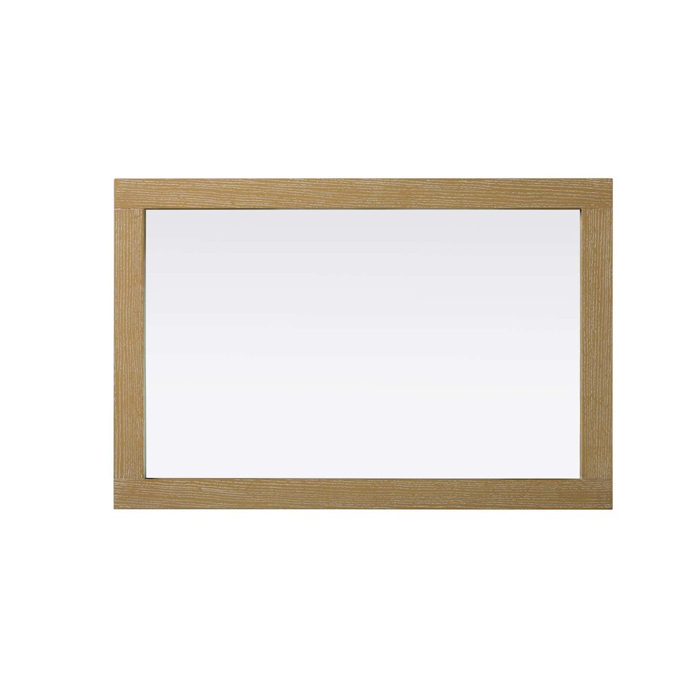 Noah Wooden Rectangle Mirror 24 x 36 in Linen Oak. Picture 2