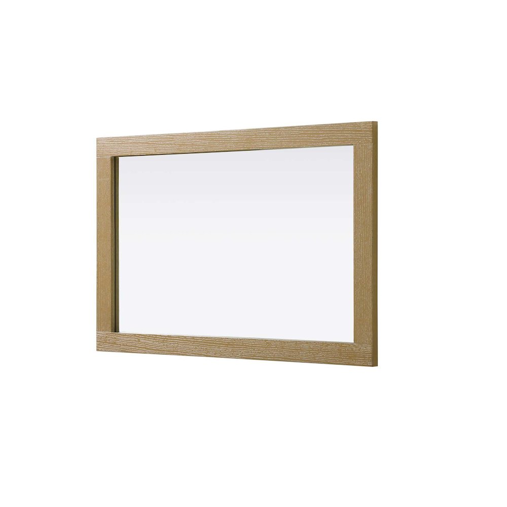 Noah Wooden Rectangle Mirror 24 x 36 in Linen Oak. Picture 3