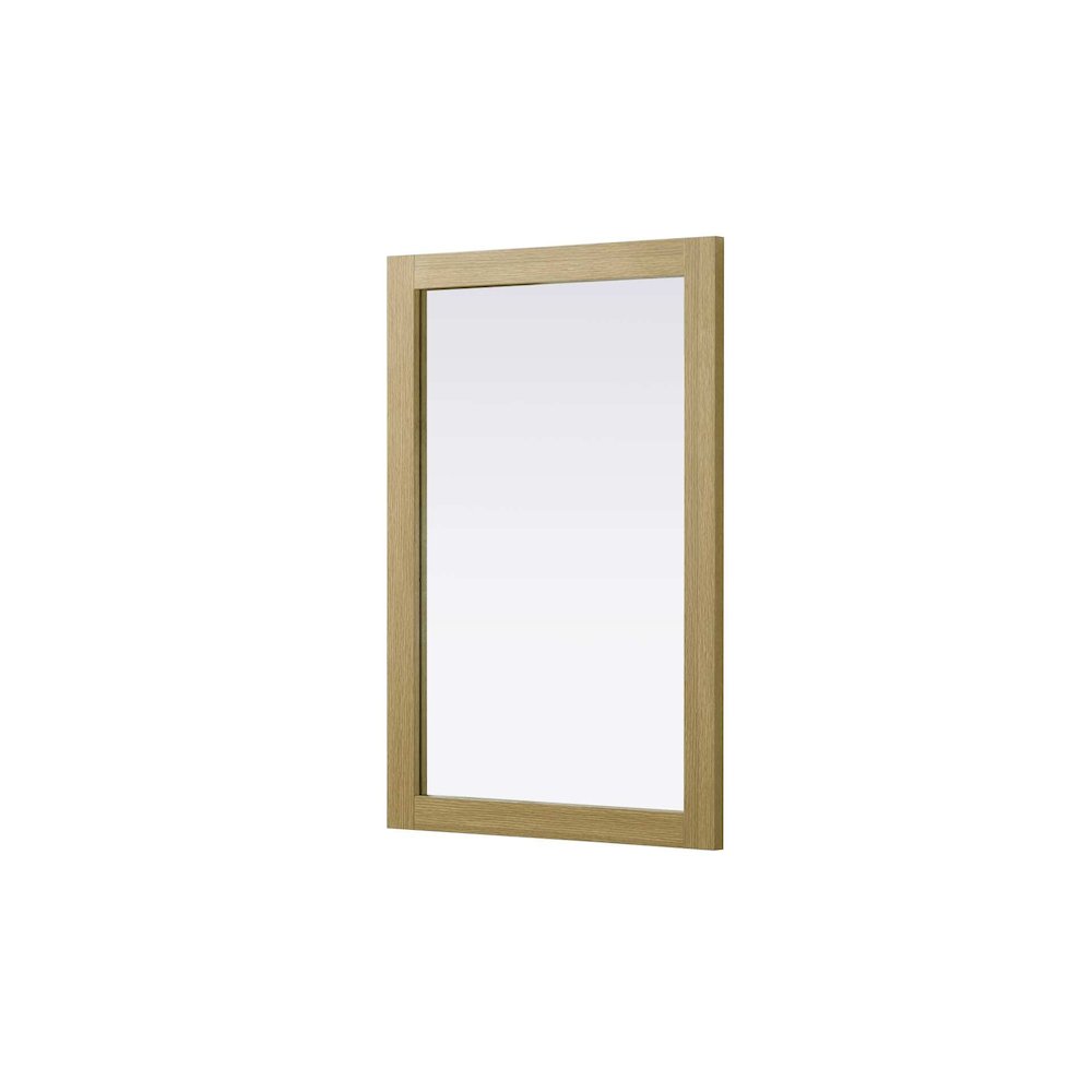 Noah Wooden Rectangle Mirror 24 x 36 in Honey Brown. Picture 1