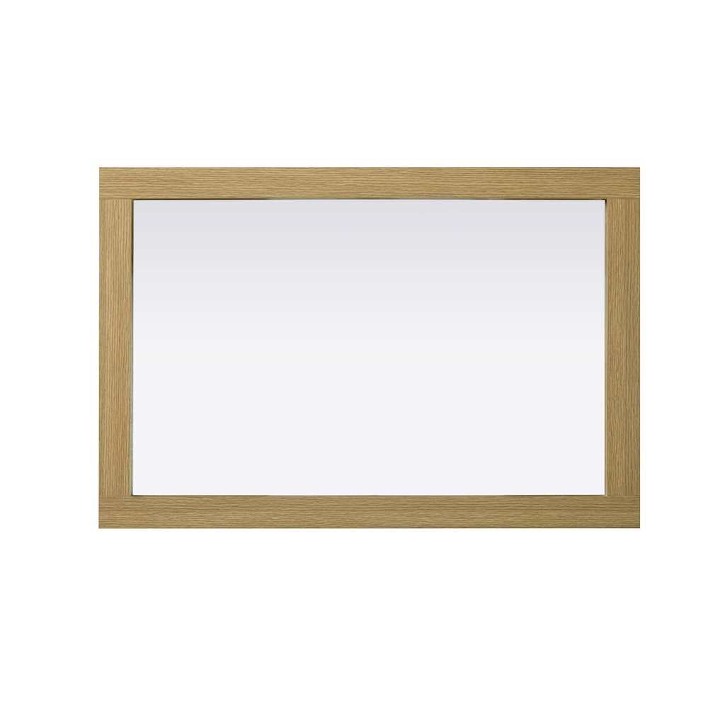 Noah Wooden Rectangle Mirror 24 x 36 in Honey Brown. Picture 2